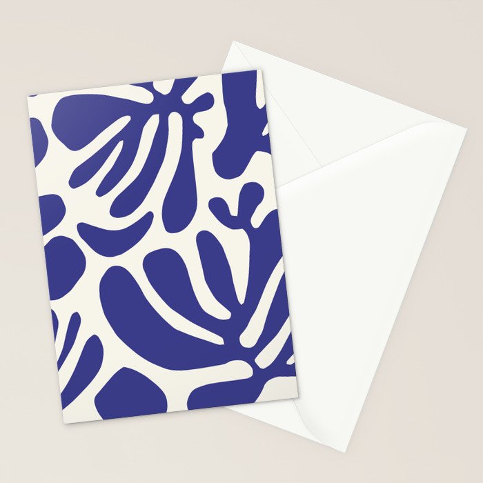 Abstract organic nature leaf art pattern Stationery Card Gallery Image 2