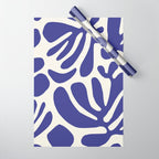 Abstract organic nature leaf art pattern Wrapping Paper Gallery Image 1