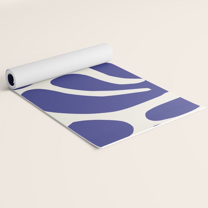 Abstract organic nature leaf art pattern Yoga Mat Gallery Image 2