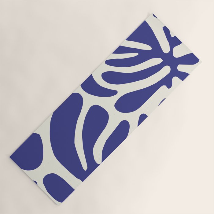 Abstract organic nature leaf art pattern Yoga Mat Gallery Image 1