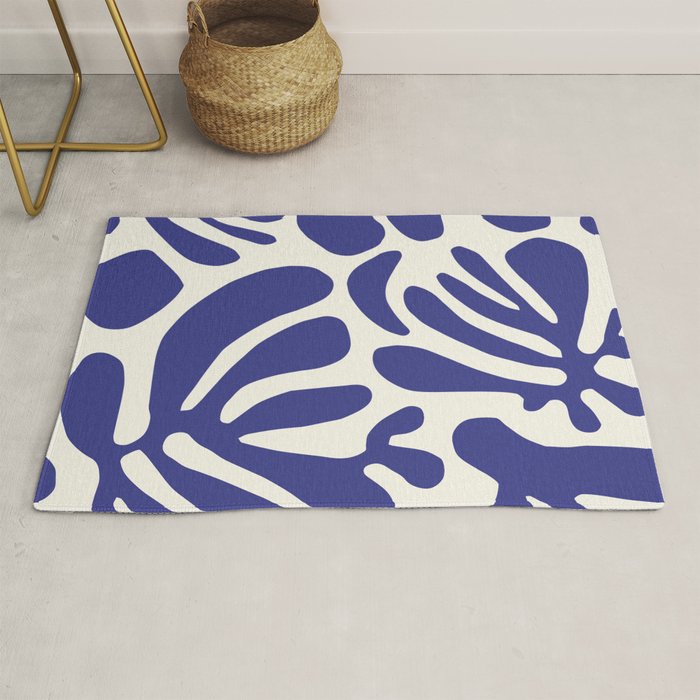 Abstract organic nature leaf art pattern Rug Gallery Image 1