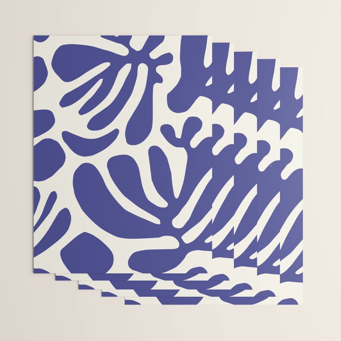 Abstract organic nature leaf art pattern Wrapping Paper Gallery Image 3