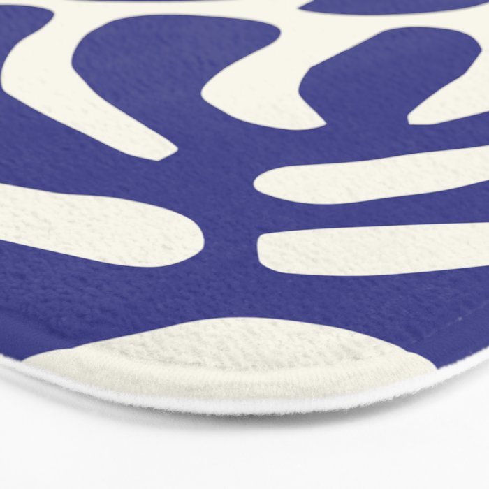 Abstract organic nature leaf art pattern Bath Mat Gallery Image 3