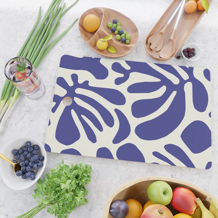 Abstract organic nature leaf art pattern Cutting Board Gallery Image 2