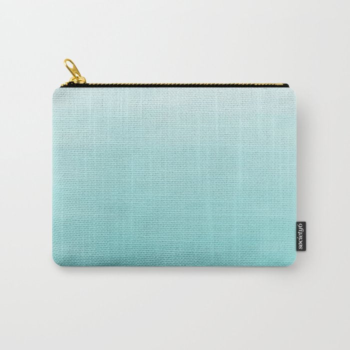Modern teal watercolor gradient ombre brushstrokes pattern Carry All Pouch Gallery Image 1