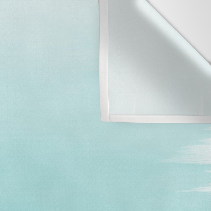 Modern teal watercolor gradient ombre brushstrokes pattern Wall Tapestry Gallery Image 3