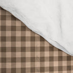 Cozy Amberlight Coffee Gingham Check Comforter Gallery Image 4