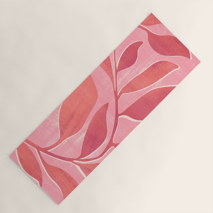 Dancing Queen - Pink Botanical Yoga Mat Gallery Image 1