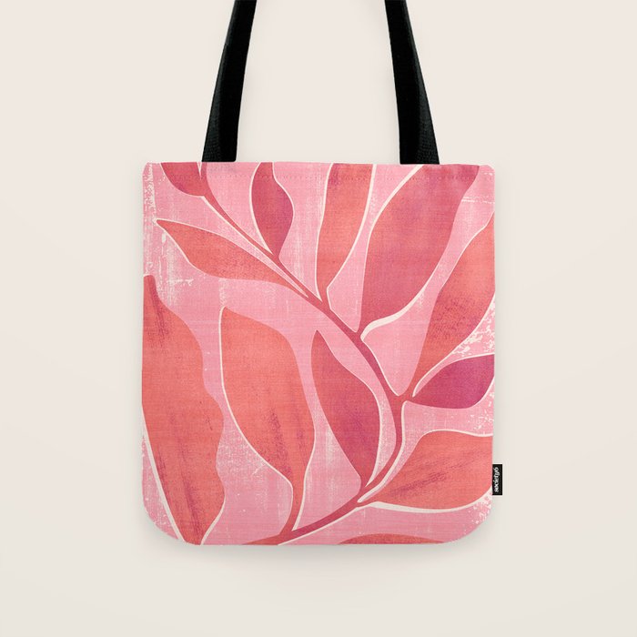 Dancing Queen - Pink Botanical Tote Bag Gallery Image 1