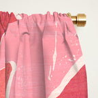Dancing Queen - Pink Botanical Window Curtain Gallery Image 2