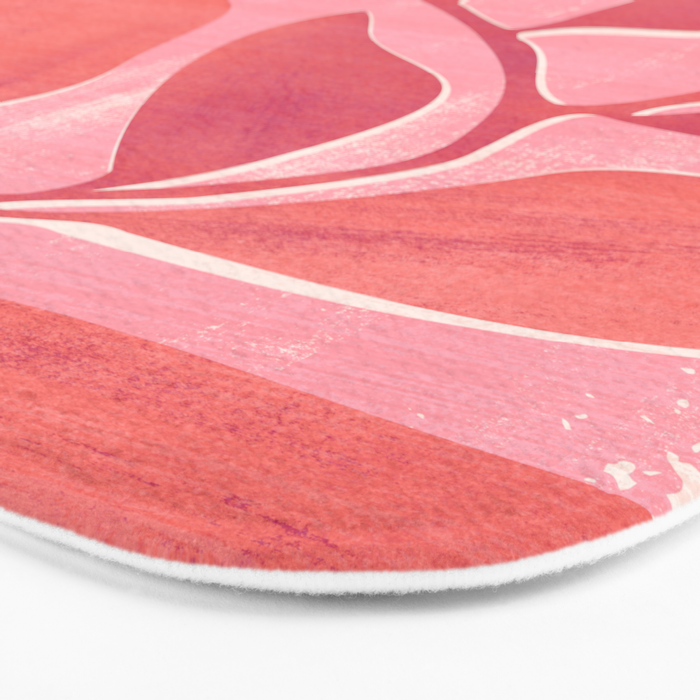Dancing Queen - Pink Botanical Bath Mat Gallery Image 3