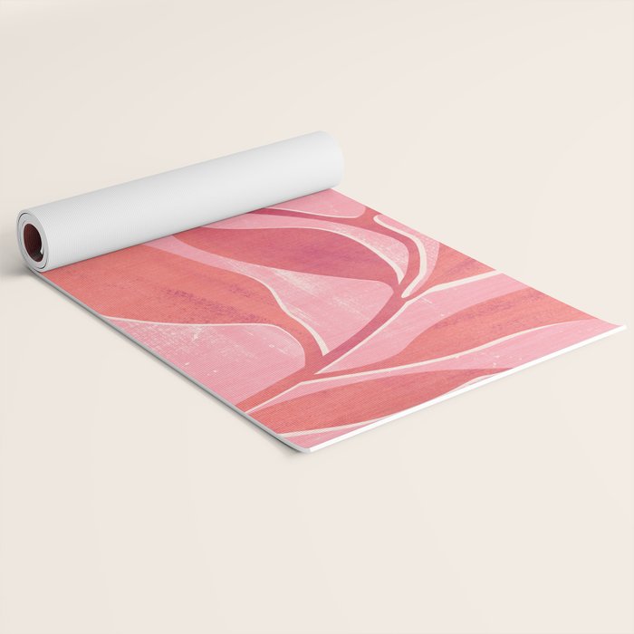 Dancing Queen - Pink Botanical Yoga Mat Gallery Image 2