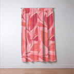 Dancing Queen - Pink Botanical Window Curtain Gallery Image 3