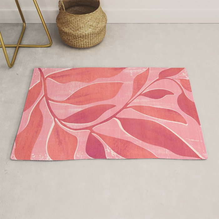 Dancing Queen - Pink Botanical Rug Gallery Image 1