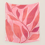 Dancing Queen - Pink Botanical Wall Tapestry Gallery Image 4