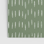 Let It Snow, Green and White, Boho Art Poster Gallery Image 3