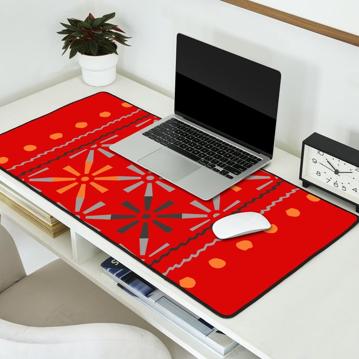Nativo Red Desk Mat Gallery Image 2