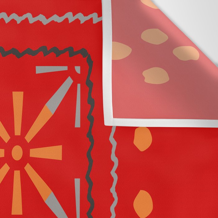 Nativo Red Wall Tapestry Gallery Image 3