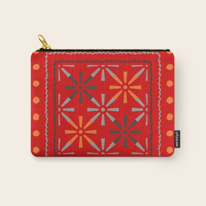 Nativo Red Carry All Pouch Gallery Image 1