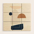 Spiraling Geometry 4 Wood Wall Art Gallery Image 1