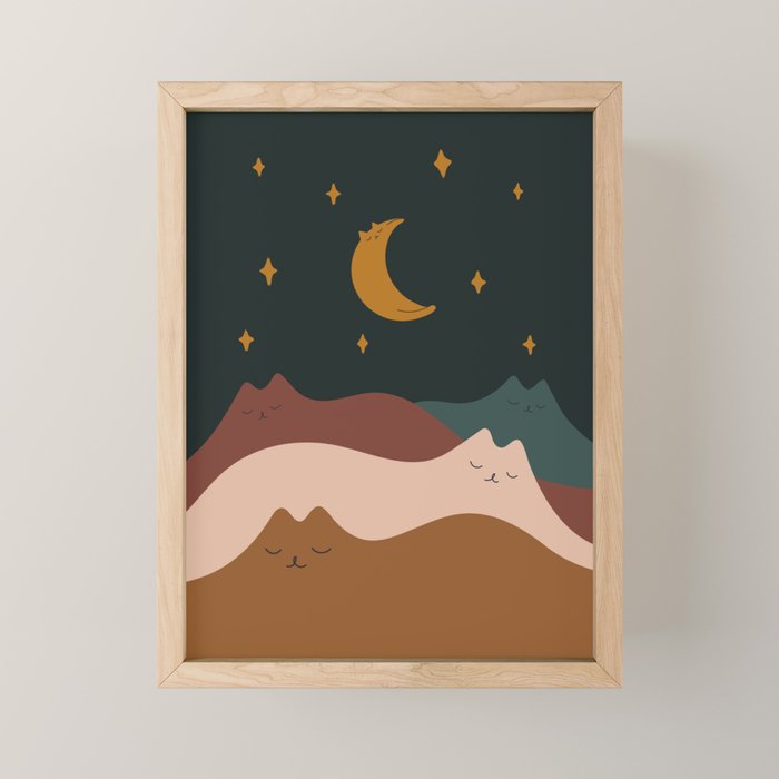 Cat Landscape 133 Mini Art Print Gallery Image 1