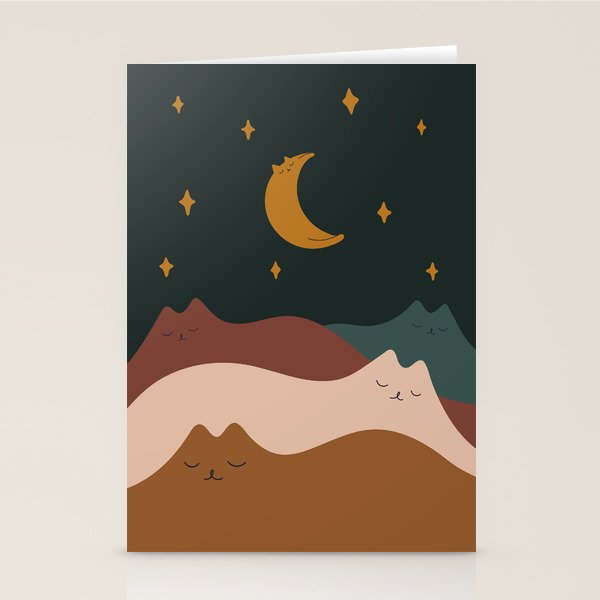 Cat Landscape 133 Stationery Card Gallery Image 2