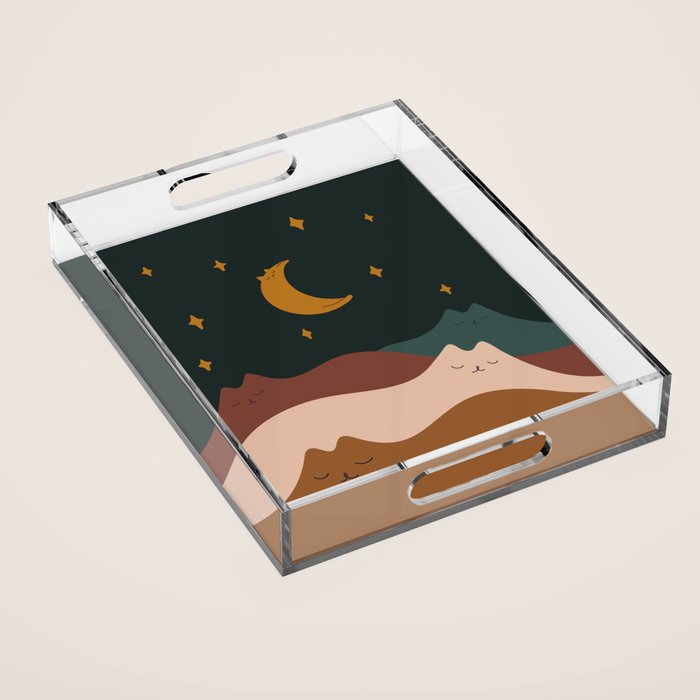 Cat Landscape 133 Acrylic Tray Gallery Image 1