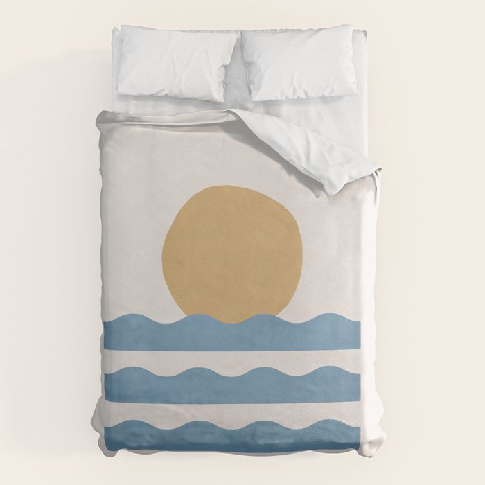 Sun Wave - Abstract Painting Duvet Cover Gallery Image 6