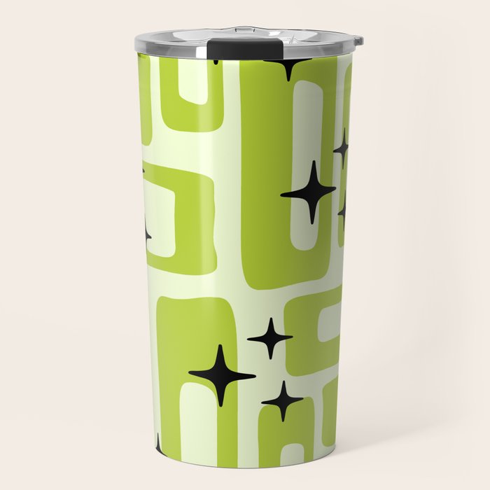 Retro Mid Century Modern Abstract Pattern 246 Travel Mug Gallery Image 1
