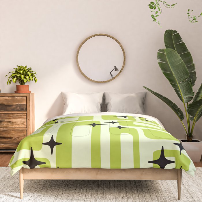 Retro Mid Century Modern Abstract Pattern 246 Comforter Gallery Image 3