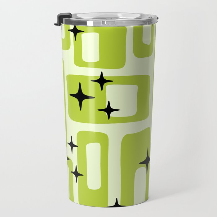 Retro Mid Century Modern Abstract Pattern 246 Travel Mug Gallery Image 3
