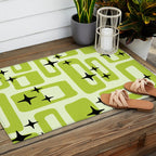 Retro Mid Century Modern Abstract Pattern 246 Outdoor Rug Gallery Image 2