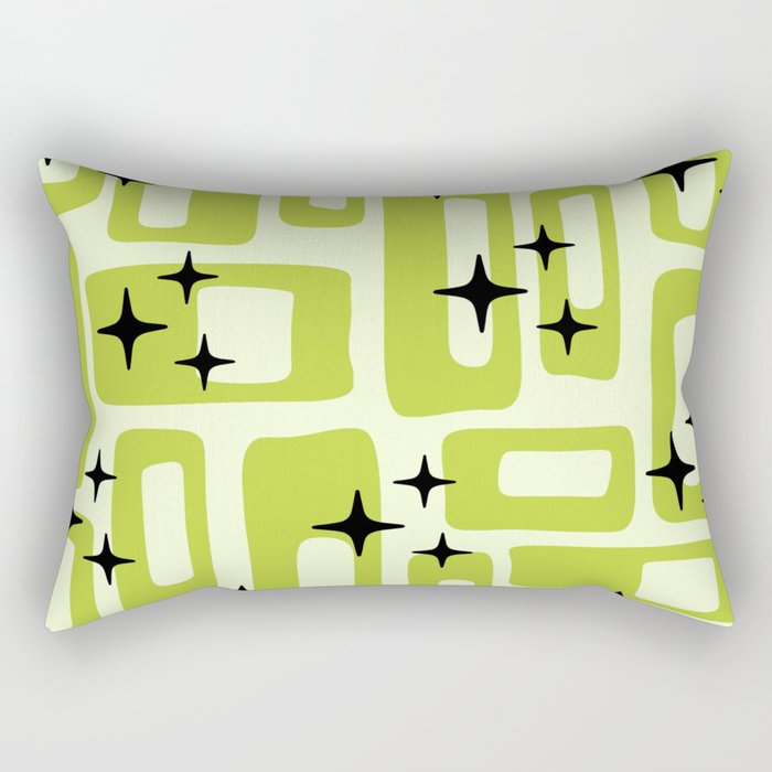 Retro Mid Century Modern Abstract Pattern 246 Rectangular Pillow Gallery Image 1