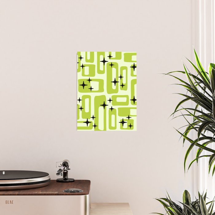 Retro Mid Century Modern Abstract Pattern 246 Poster Gallery Image 2