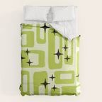 Retro Mid Century Modern Abstract Pattern 246 Duvet Cover Gallery Image 6