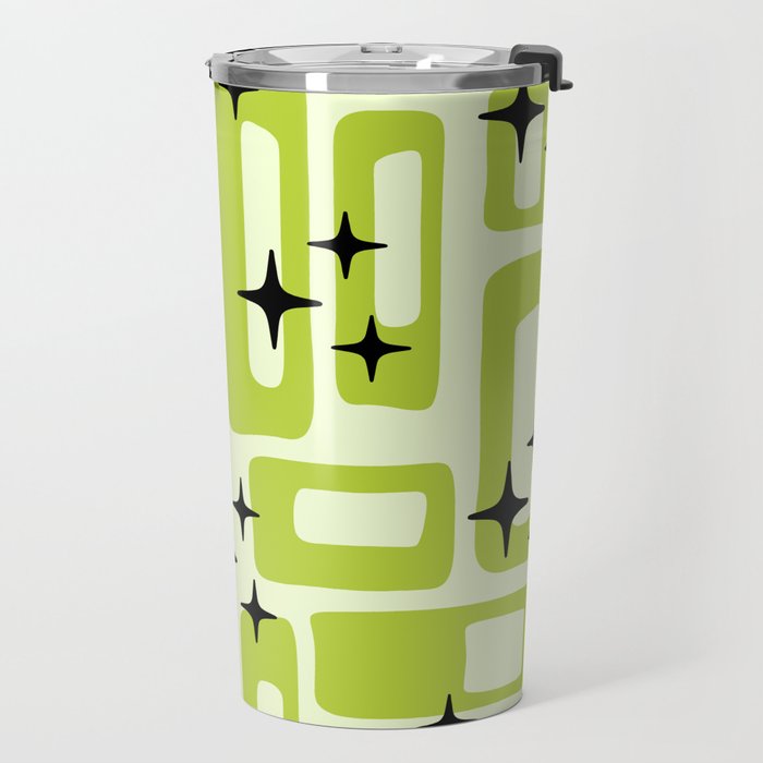 Retro Mid Century Modern Abstract Pattern 246 Travel Mug Gallery Image 2