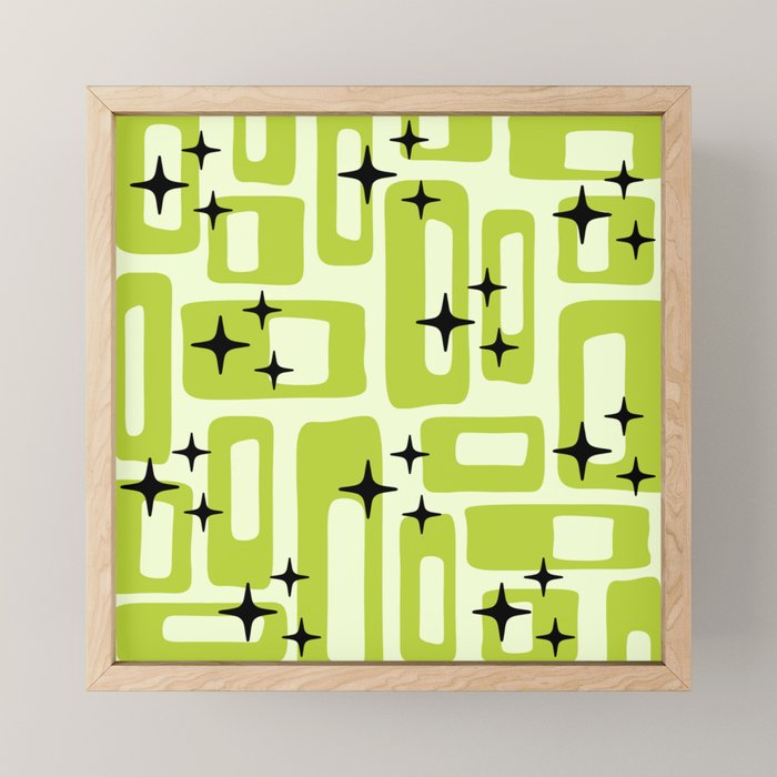 Retro Mid Century Modern Abstract Pattern 246 Mini Art Print Gallery Image 1