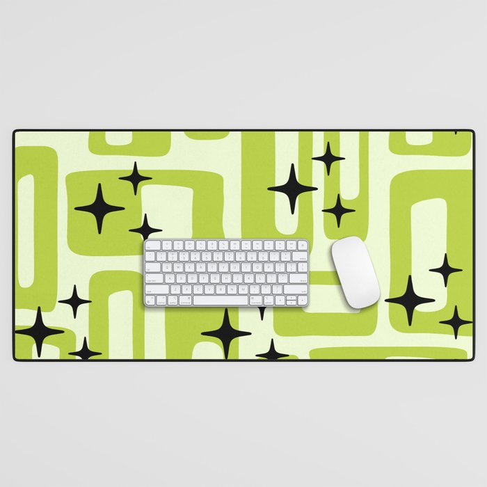 Retro Mid Century Modern Abstract Pattern 246 Desk Mat Gallery Image 1