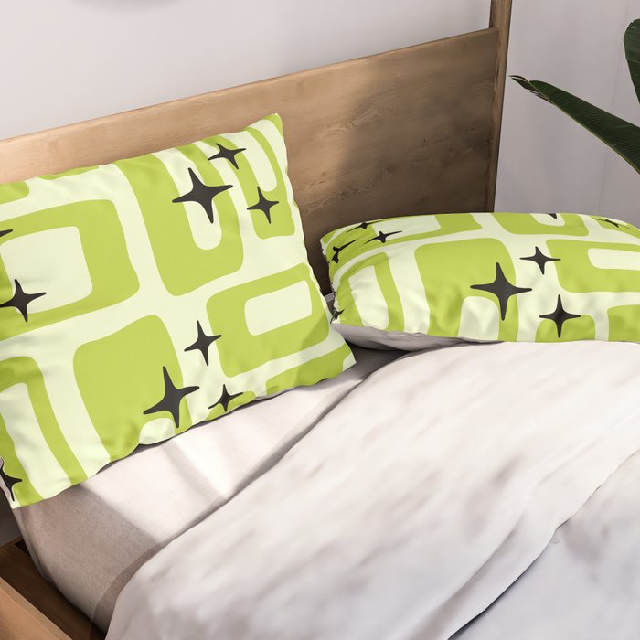 Retro Mid Century Modern Abstract Pattern 246 Pillow Sham Gallery Image 2