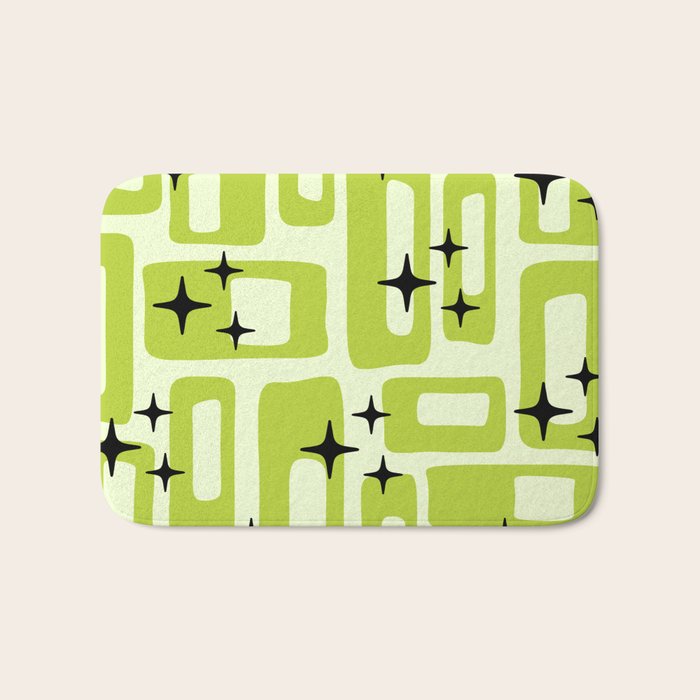 Retro Mid Century Modern Abstract Pattern 246 Bath Mat Gallery Image 1