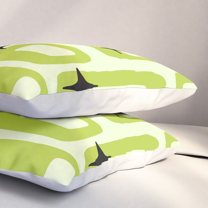 Retro Mid Century Modern Abstract Pattern 246 Pillow Sham Gallery Image 3