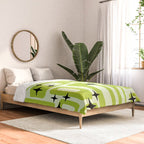 Retro Mid Century Modern Abstract Pattern 246 Comforter Gallery Image 2