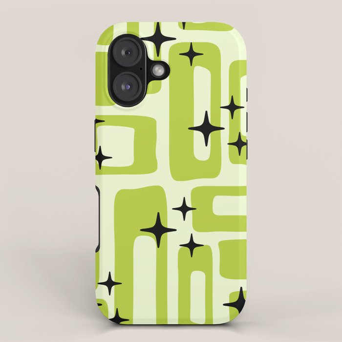 Retro Mid Century Modern Abstract Pattern 246 iPhone Case Gallery Image 1