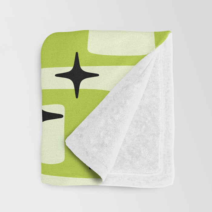 Retro Mid Century Modern Abstract Pattern 246 Throw Blanket Gallery Image 3