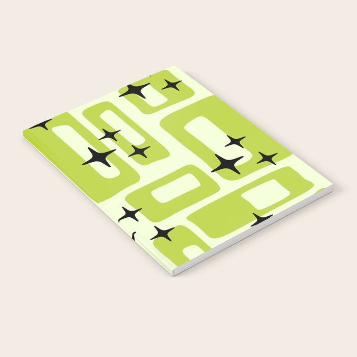 Retro Mid Century Modern Abstract Pattern 246 Notebook Gallery Image 2