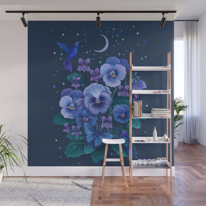 Violet - February Flower  Wall Mural Gallery Image 1