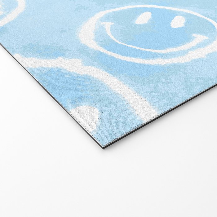 Blue Tie-Dye Smileys Welcome Mat Gallery Image 2