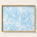 Blue Tie-Dye Smileys Serving Tray Gallery Image 1