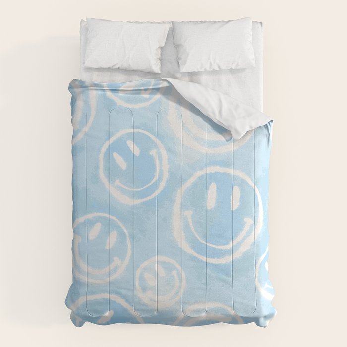 Blue Tie-Dye Smileys Comforter Gallery Image 6