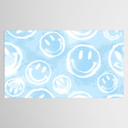 Blue Tie-Dye Smileys Tablecloth Gallery Image 2